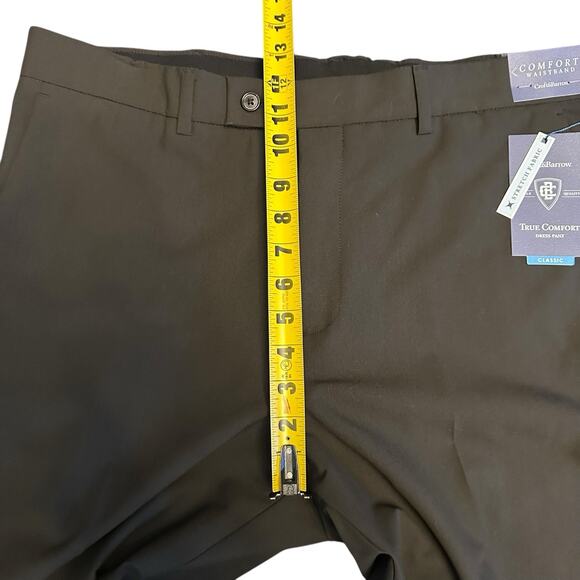 Mens Croft and Barrow True Comfort Flat Front Classic Fit 36x34 Black Stretch - Picture 5 of 13